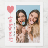 私の花嫁メイドの写真の提案？ ワインラベル (シングルラベル)