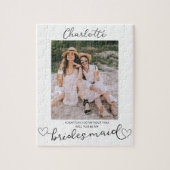 私の花嫁メイドの写真提案書ギフトは？ ジグソーパズル (縦)