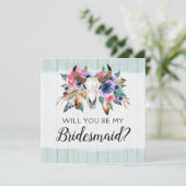 私の花嫁メイドの素朴フローラスカルカードは？ 招待状 (スタンド正面)