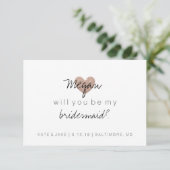 私の花嫁メイドグリッターハートのFabバラか 招待状 (スタンド正面)