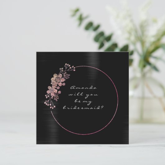 私の花嫁メイドピンク白黒VIP 招待状 (スタンド正面)