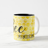 私の花嫁メイドブライダルパーティギフトテーマ ツートーンマグカップ (正面右)