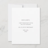 私の花嫁メイド写真提案書カードは? サンキューカード (裏面)