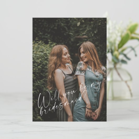 私の花嫁メイド写真提案書カードは？ 招待状 (スタンド正面)