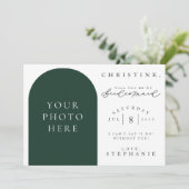 私の花嫁メイド写真提案書カードは？ 招待状 (スタンド正面)