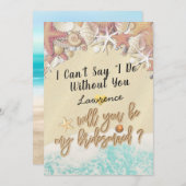 私の花嫁メイド夏のビーチヒトデ 招待状 (正面/裏面)