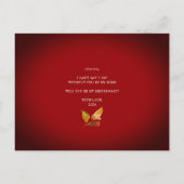 私の花嫁メイド秋のフローラ赤 ポストカード (裏面)