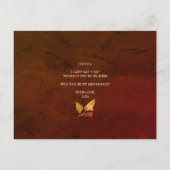 私の花嫁メイド秋のフローラ ポストカード (裏面)