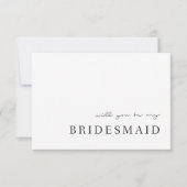 私の花嫁モダンカードは優雅なものになるだろう サンキューカード (正面)