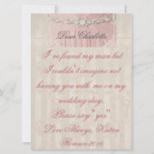 私の花嫁ヴィンテージ招待状 招待状 (裏面)