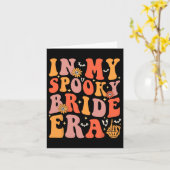 私の花嫁不気味時代のGroovyハロウィン結婚のBaで カード (黄色い花)