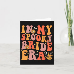 私の花嫁不気味時代のGroovyハロウィン結婚のBaで カード