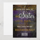 私の花嫁介添人になってくれない？ 招待状 (正面/裏面)