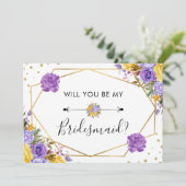 私の花嫁介添人になってくれますか 春の花 ウェディング 招待状 (スタンド正面)
