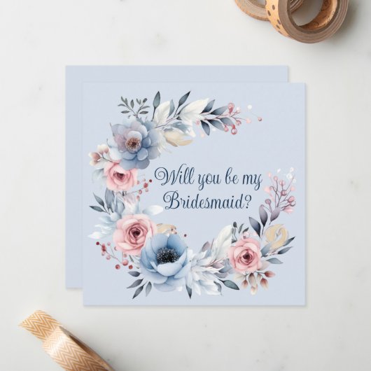 私の花嫁介添人の提案か? ノートカード (正面/裏面インサイチュ)