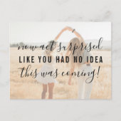 私の花嫁介添人の行動は驚いたおもしろい招待状 インビテーションポストカード (正面)