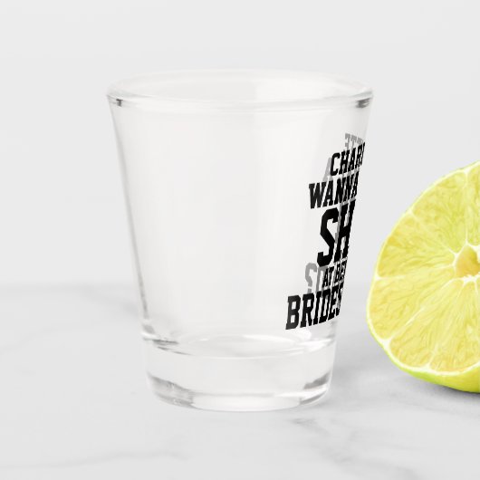私の花嫁付き合いの名前を試してみたい ショットグラス (左)