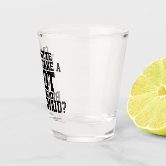 私の花嫁付き合いの名前を試してみたい ショットグラス (右)