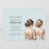 私の花嫁付き合いパーティーの提案? 招待状 (正面/裏面)