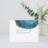 私の花嫁付き葉書の宝石になってくれないか インビテーションポストカード (スタンド正面)