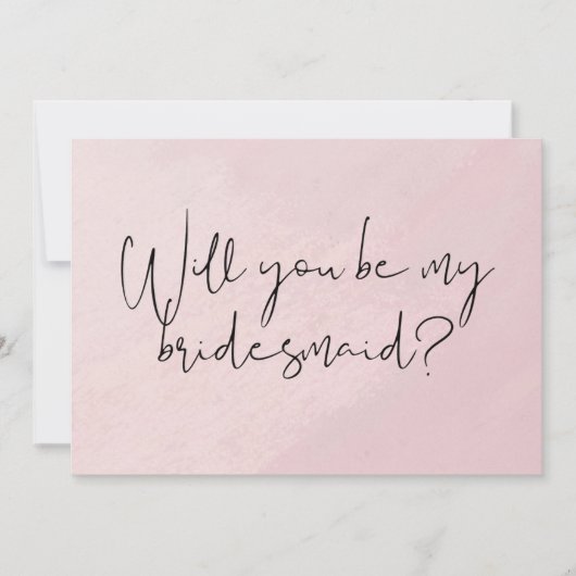 私の花嫁付添人になってくれますか？ ポストカード (正面)