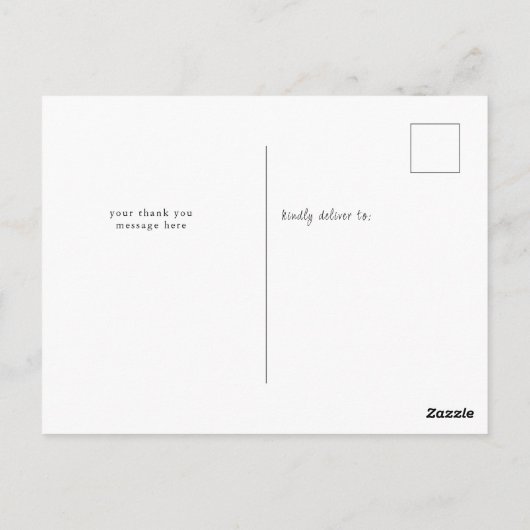 私の花嫁感謝していのカードになるお前は ポストカード (裏面)