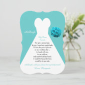 私の花嫁結婚のドレスはアクア 招待状 (スタンド正面)