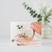 私の花嫁結婚メイドのカードになってくれて有難う ポストカード (スタンド正面)