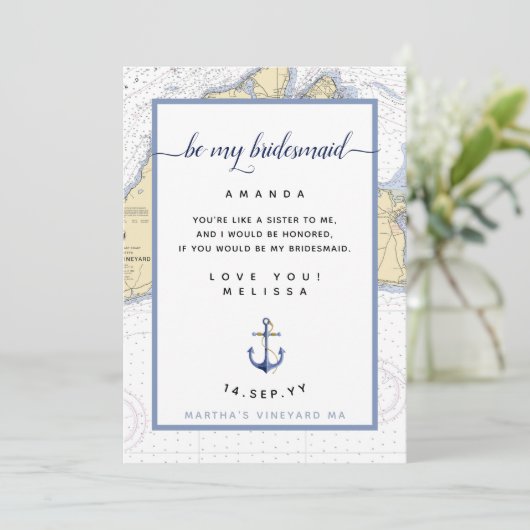 私の花嫁航海のの世話をする |マーサのブドウ畑 招待状 (スタンド正面)