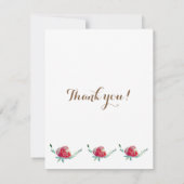 私の花形の招待はがき 招待状 (裏面)