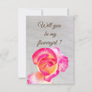 私の花柄ピンクの招待状は？ 招待状