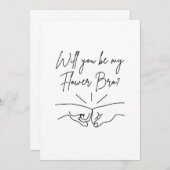 私の花Broになる – 拳バンプ 招待状 (正面/裏面)