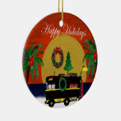 私の芸術からRVキャンパーのクリスマスオーナメント セラミックオーナメント (右)