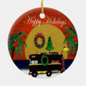 私の芸術からRVキャンパーのクリスマスオーナメント セラミックオーナメント (裏面)