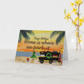 私の芸術からRVキャンパーのクリスマスカード カード (黄色い花)