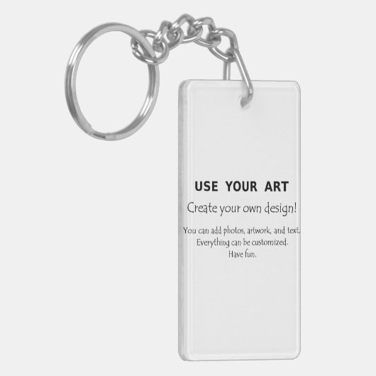 私の芸術のおもしろいの簡単のテンプレートを使用して私の自身のギフトを作って下さい キーホルダー (正面左)