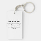 私の芸術のおもしろいの簡単のテンプレートを使用して私の自身のギフトを作って下さい キーホルダー (裏面)