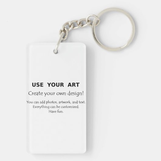 私の芸術のおもしろいの簡単のテンプレートを使用して私の自身のギフトを作って下さい キーホルダー (裏面)