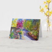 私の芸術のスタジオの~の挨拶状からのPleinの空気眺め カード (黄色い花)