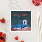 私の芸術のハロウィーンフラミンゴ紙ナプキン スタンダードカクテルナプキン (インサイチュ)