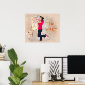 私の芸術を愛する ポスター (ホームオフィス)