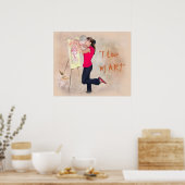 私の芸術を愛する ポスター (キッチン)