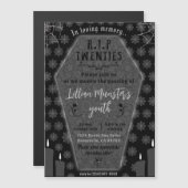 私の若い人のための葬儀20代30歳の誕生日への死 マグネット招待状 (正面/裏面)