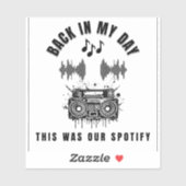 私の若い頃はこれがSpotifyでした シール (シート)