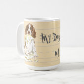 私の英語のスプリ食べンガーの宿題 コーヒーマグカップ (正面左)