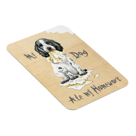 私の英語コッカー食べは宿題マグネット マグネット (右側)