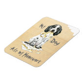 私の英語コッカー食べは宿題マグネット マグネット (左側)