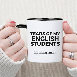 私の英語学生の涙おもしろい英語先生 マグカップ
