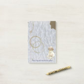 私の英語設定食べ者のレッスンプラン ポストイット (デスク上)