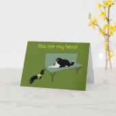 私の英雄です! カード (黄色い花)